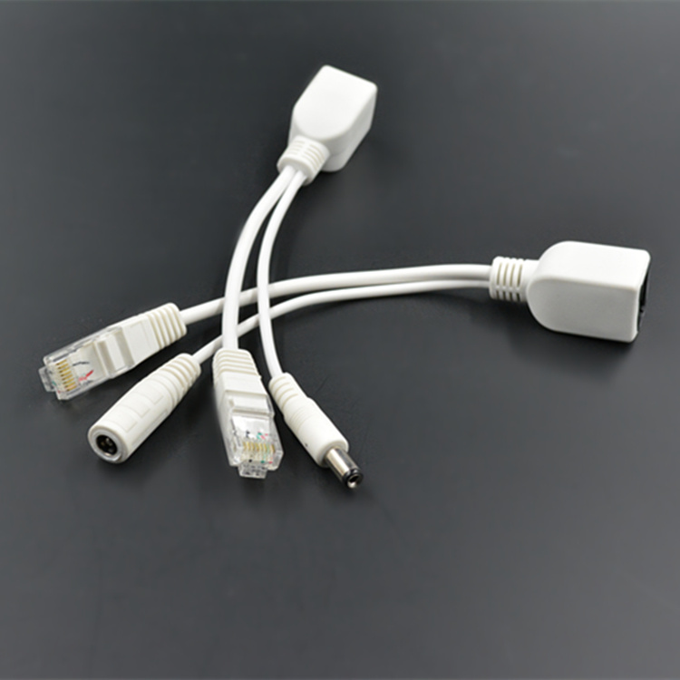 White POE separator POE synthesizer powered module POE for electrical appliances 12V monitor POE power supply 30 m