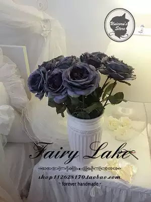 European-style core rose retro Australian rose simulation flower silk flower fake flower rose European model room desktop