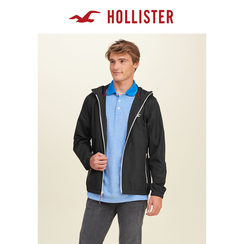Hollister 轻盈防风夹克 容易折叠收藏 男 122194