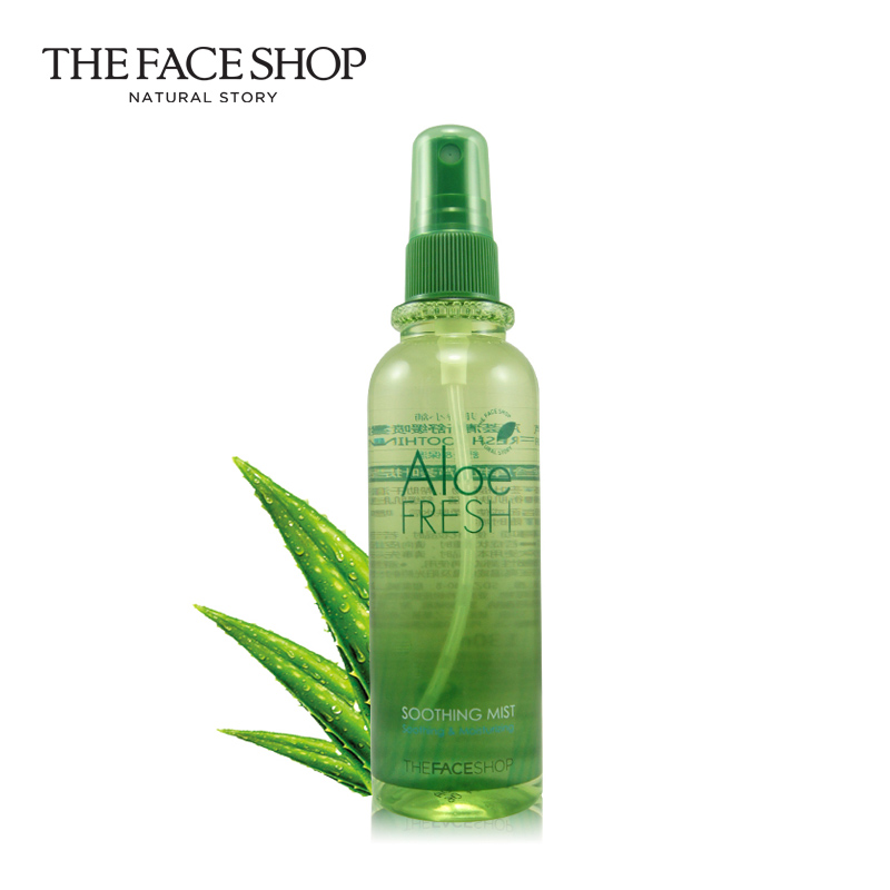 The Face Shop 喷雾  芦荟清新舒缓喷雾 晒后修护 补水保湿 正品