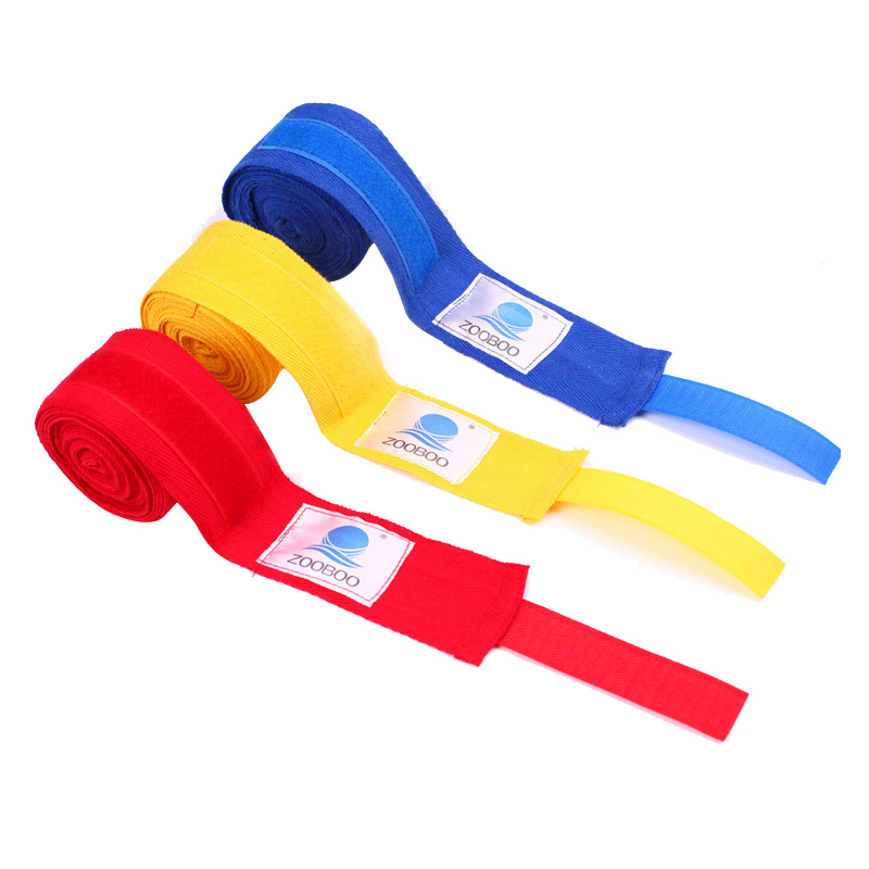 Single 5 m cotton boxing Sanda Muay Thai sports bandage self-adhesive sweat-absorbing hand guards tie hand straps