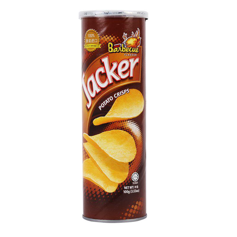 【天猫超市】马来西亚进口 Jacker杰克烧烤味薯片 100g 洋芋片