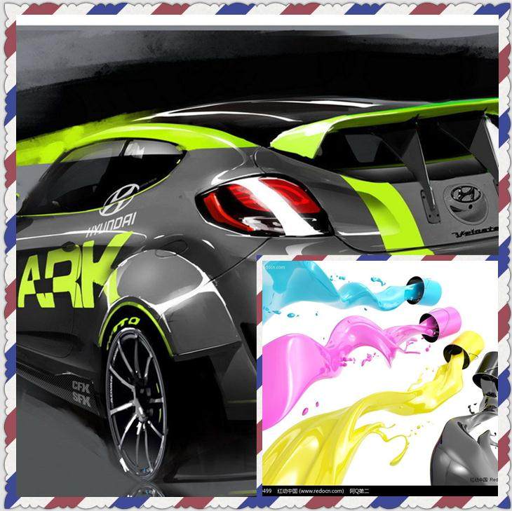 Hyundai Veloster modified spray paint 1 6T Confidence Gray special original factory matte gray paint sheet metal repair scratches