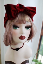 Velvet womens hat Hui hat Moon hat light hair cover postpartum bag turban short hair hat