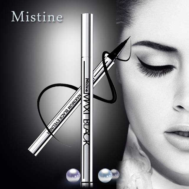热卖泰国包邮正品Mistine MAXI Black黑眼线液眼线笔 防水不晕染