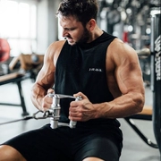 Nam giới sấy khô nhanh polyester sữa lụa thể thao thể hình không tay áo thun áo vest vest thoáng khí