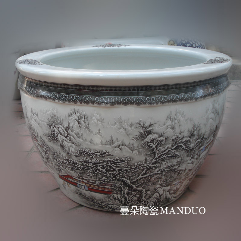 Jingdezhen snow porcelain flower porcelain porcelain cylinder cylinder small display the loaded cylinder that occupy the home
