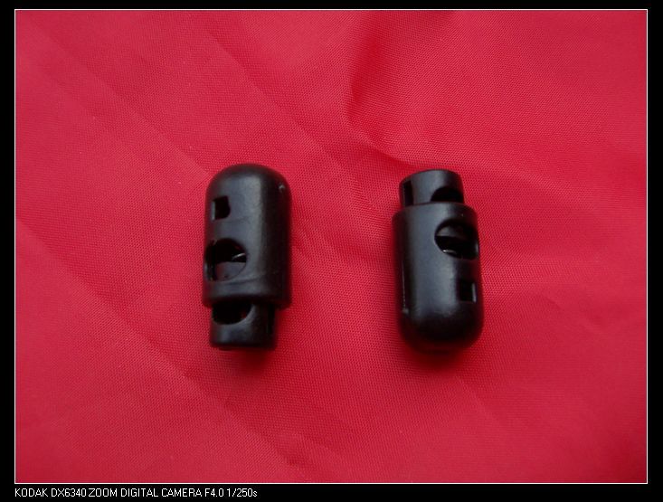 Cylindrical single hole rope clamp button (No. x04)