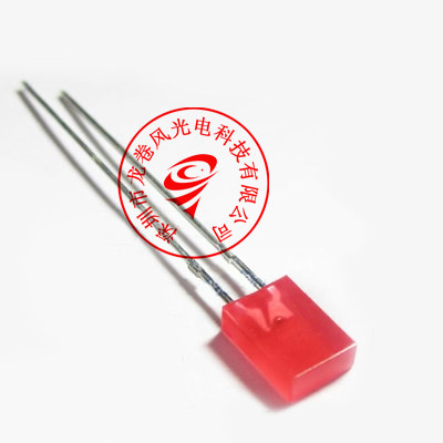 2 * 5 * 7 No edge red hair red long foot 2 * 5 * 7 No side red light highlighted led LED 