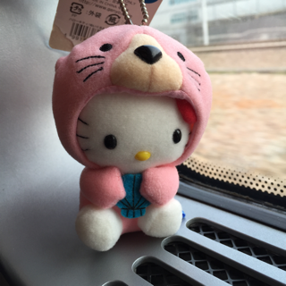 Japan Aquarium Limited 2002 Hello Kitty Dolphin small pendant high 7cm hanging cards a bit old