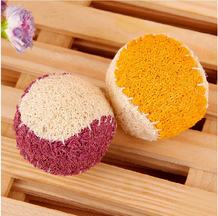 Full natural non-toxic silk melon network toy ball pet pooch grindchier teeth resistant to bite ball small number 5cm
