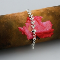 Domesticationlittle Prince 925 sterling silver wheat ear fox forest bracelet female gift-Guangfu original production