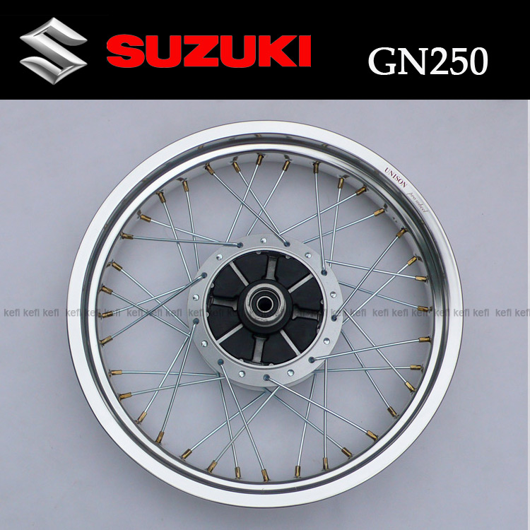 Suzuki ST250 Wangjiang GN250 spoke wheel SUZUKI steel wire TU250 hub assembly ordinary aluminum ring version