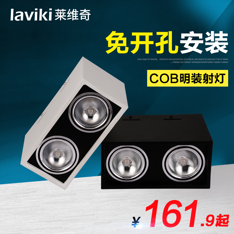 Surface mounted downlight square COB surface mounted spotlight LED ceiling light ceiling