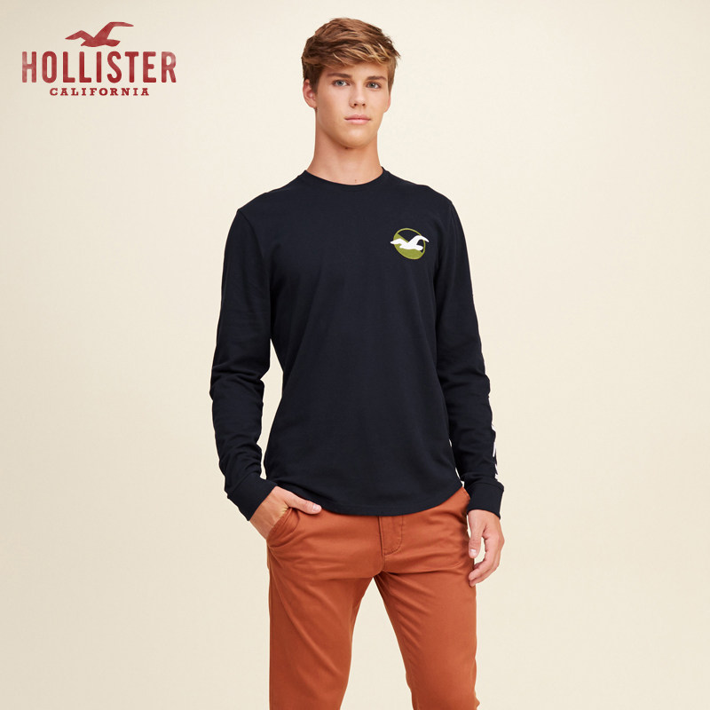 Hollister 标识贴花图案 T 恤 男 102849