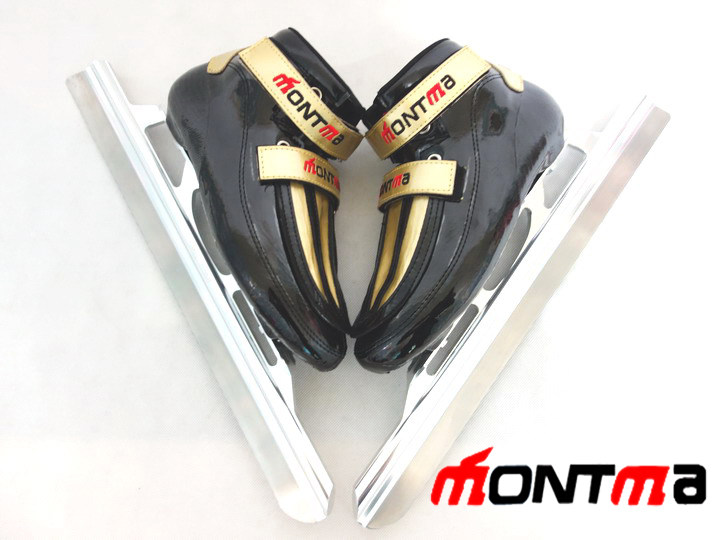 France MONTMA Montmartre men's and women's avenue skate shoes adult skate shoes speed skating shoes local gold