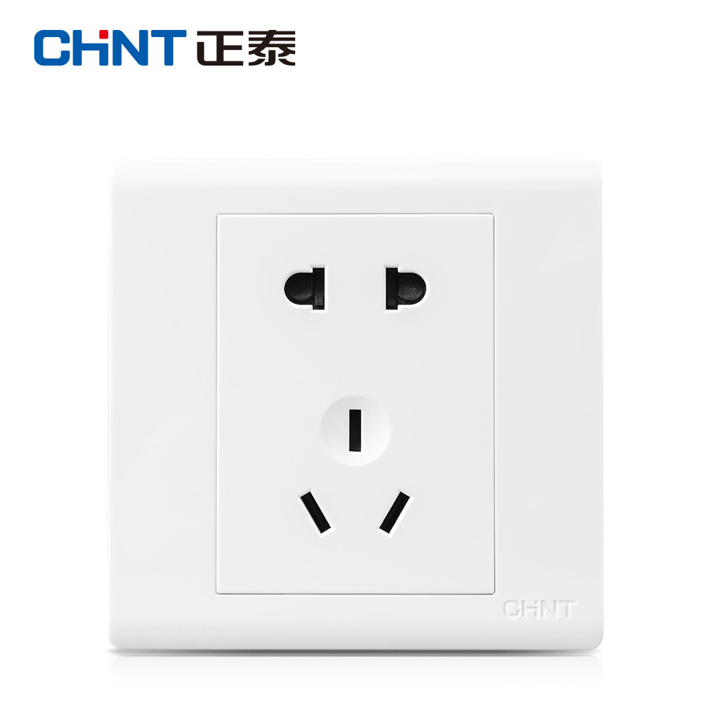 Zhengtai Wall Switch Socket Package Slanted Five Holes Steel Frame 23 Plug One Switch Double Cut Power Socket Panel