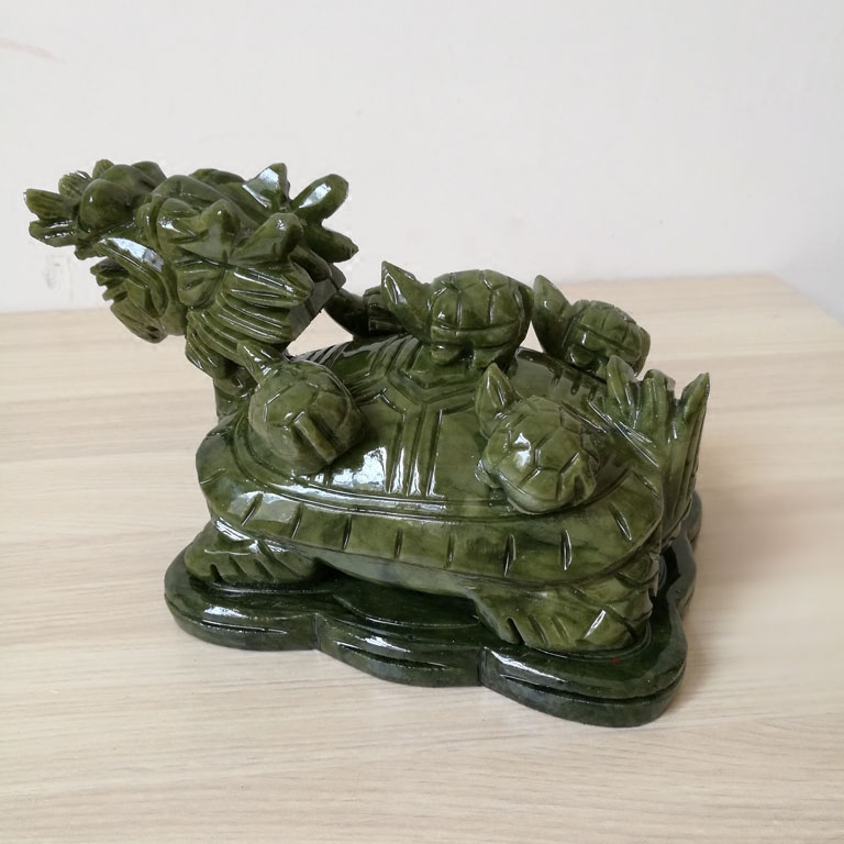 South Jade Five Son Dragon Turtle Swing Piece Home Decoration Craft Gift Pendulum Decoration Feng Shui Opening Gift Pendulum jade Pendulum Decoration