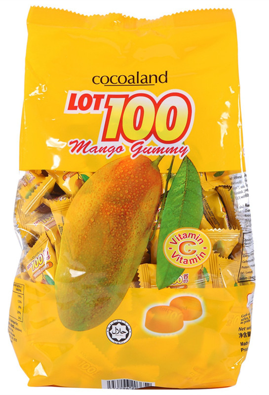 Malaysia imports cocoaland LOT100 100 servings of mango juice jelly 1kg gel candy