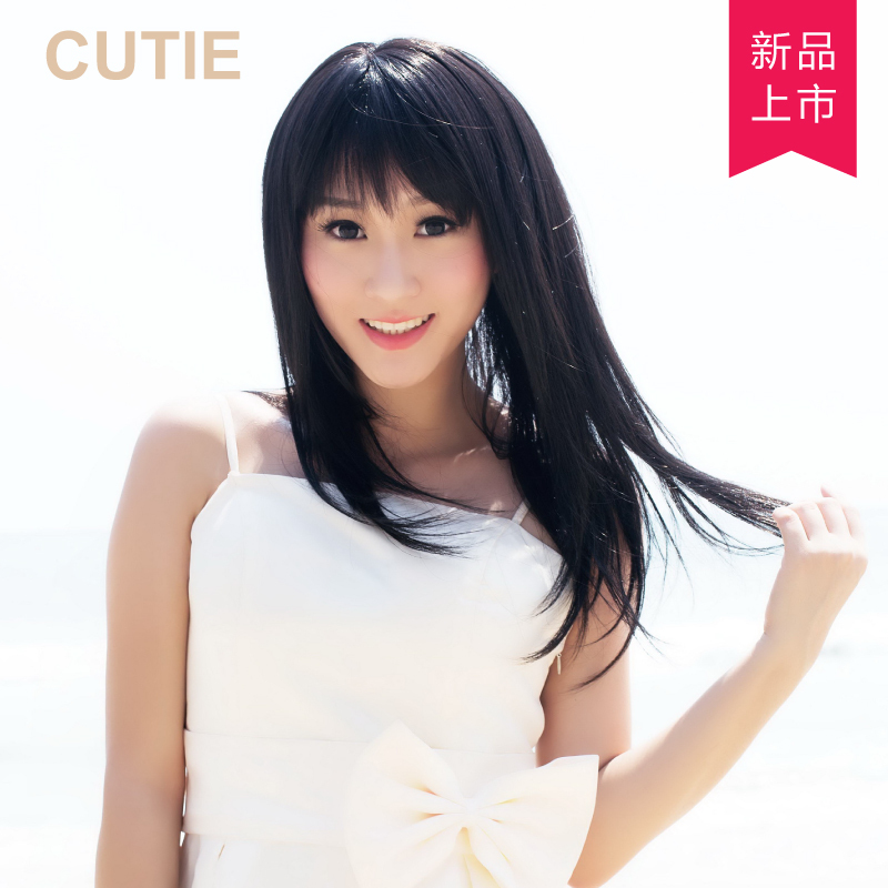 Free Shipping on Wigs for Women: Fluffy Long Hair, Long Curly Hair, Slightly Wavy Long Straight Hair, Wig with Bangs
