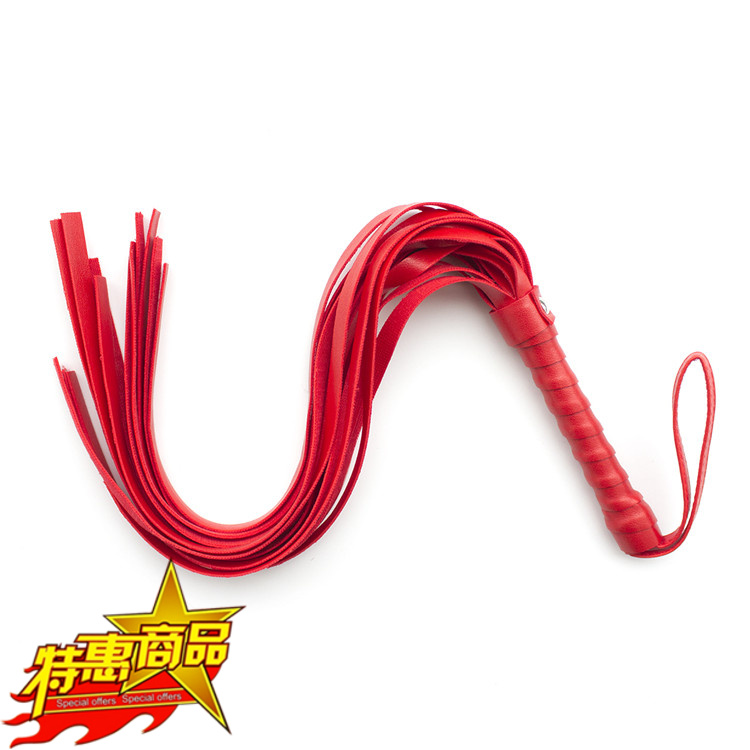 Special soft Loose whip 45cm long supplies Fashion small toy small leather whip Black Red White