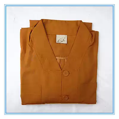 Dust brand monk clothing Buddhist supplies short coats summer spring and autumn men's and women's monk clothing small gown and monk clothing yellow gray