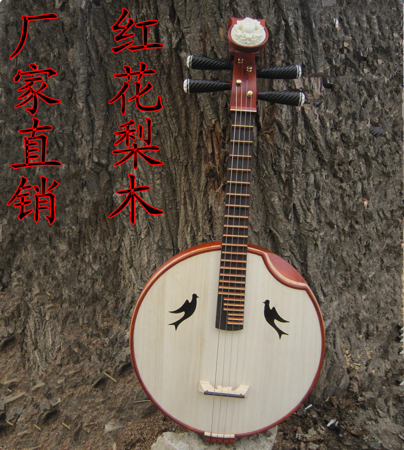 Factory direct sales professional red rosewood Zhongruan ebony piano shaft professional performance machine beginner performance bronze