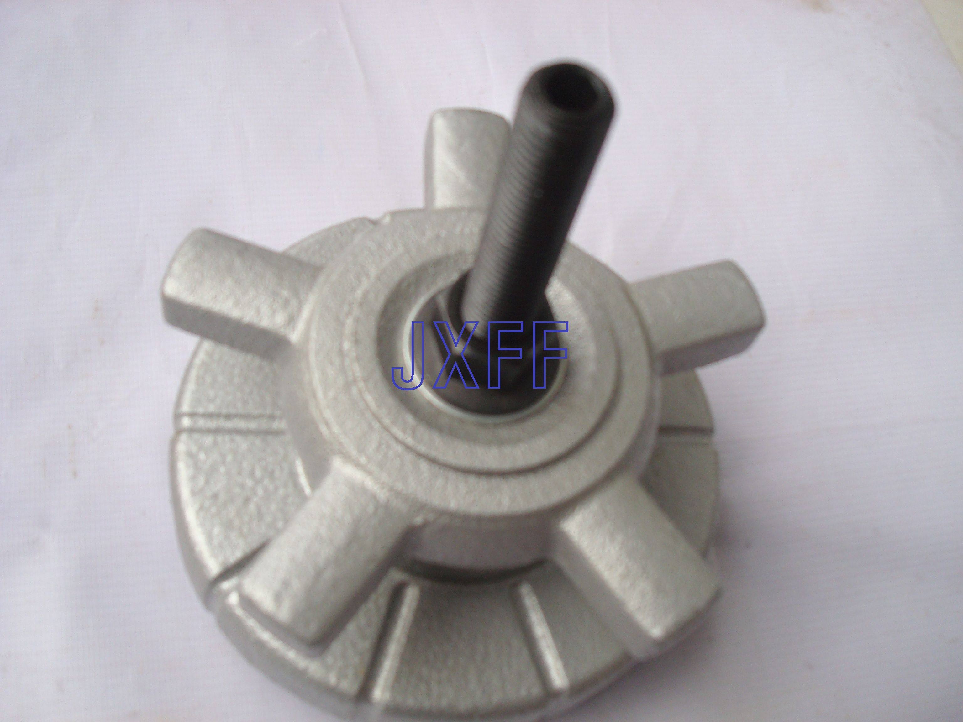 Heavy-duty anti-vibration abutment K-290 substitute with foot cup equipment for adjusting the feet