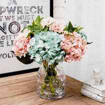 French feel hydrangea simulation flower fake flower silk flower Retro living room decoration flower ornaments