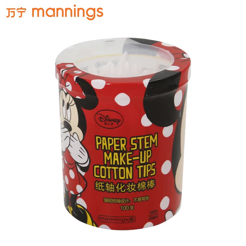 mannings/万宁万宁迪士尼纸轴化妆棉棒100支