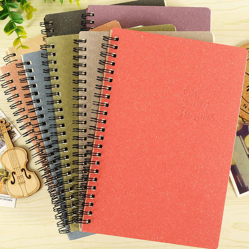 The first eight Li Xiang rollover coil simple business solid color diary notebook notebook notebook B5 A5