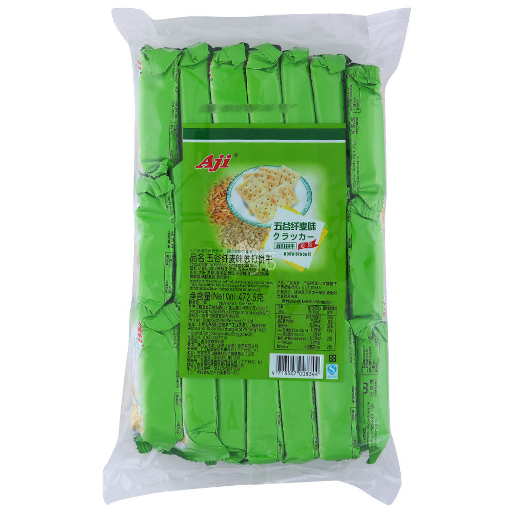 Aji 苏打饼干 五谷纤麦味 472.5g/袋
