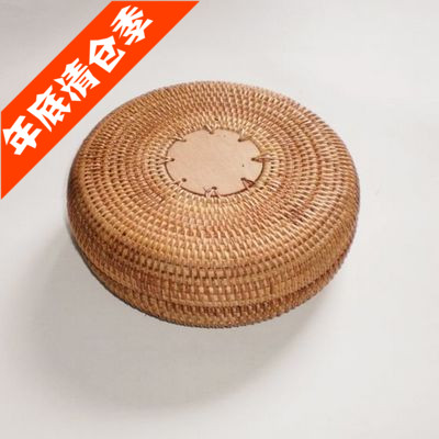 Vietnam imported handmade rattan round storage box seven cake box Pu'er tea packaging box can hold 250 grams of cake