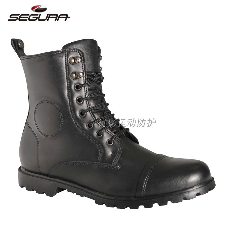 618 High-end Locomotive Riding Waterproof Shoes CE Protection Boots Men's Foot Bone Anti-Fall Boots Black SBA120 Adult