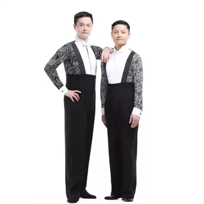 Dai's dance clothes, modern dance tuxedo, national standard swallowtail pants imported elasticity