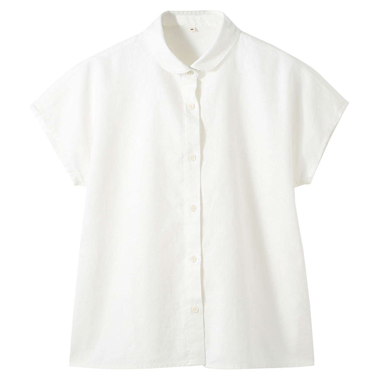 无印良品MUJI 女式 棉亚麻法国袖衫