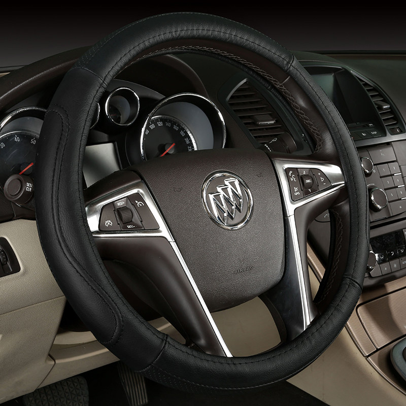 汽车方向盘套适用于荣威360起亚KX3驭胜逸动XT四季通用真皮把套