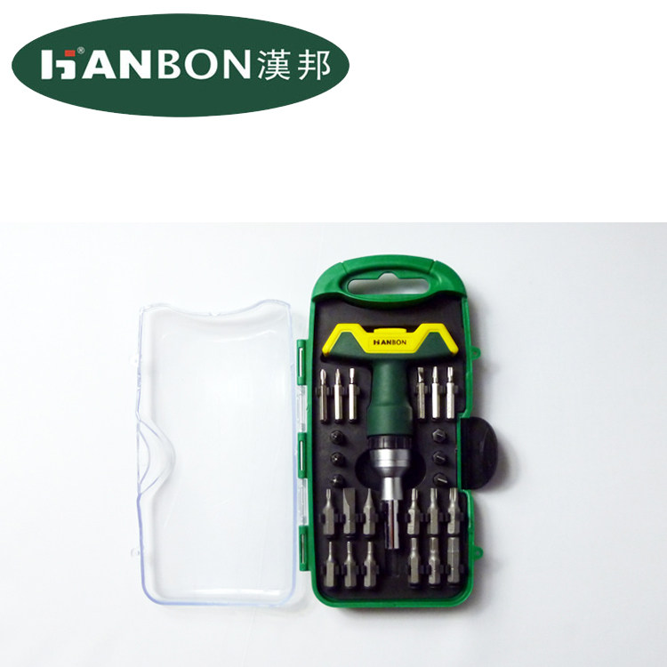 Taiwan brand Hanbang 26 T ratchet screwdriver set set of household comprehensive repair tools