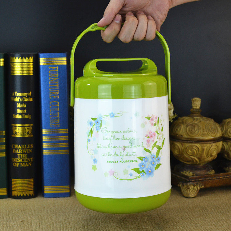 Oversized double layer insulation bucket stainless steel vacuum insulation high lift pot large capacity insulation Lunch Box Portable