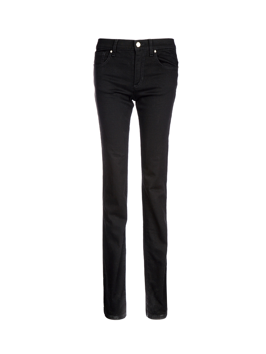 versace jeans 黑色简约修身长裤