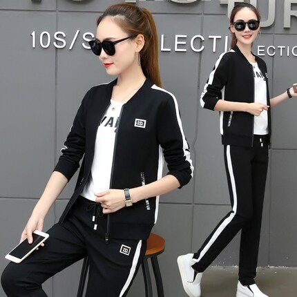 运动套装女2018春秋季新款韩版潮宽松显瘦运