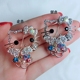 2019 mới Nhật Bản và Hàn Quốc kim cương đầy đủ dễ thương hello kitty Hello Kitty trâm cài pin rất phong cách ghim cài áo cao cấp Trâm cài
