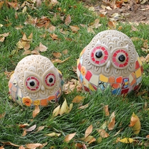 Chinese villa garden outdoor courtyard decorations ornaments creative animal owl gardening shooting set