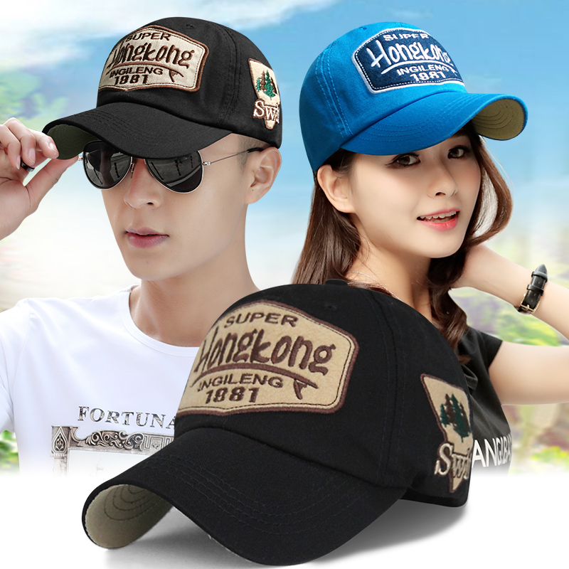 Han edition baseball cap men autumn winter sports duck hat female letter embroidered sun shade hat fashion tide