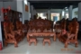 Yushi Redwood Burmese Pear Kowloon Jiuding Sofa 12 Piece Set Đồ nội thất gỗ gụ Đồ gỗ rắn Gỗ hồng sắc Cát - Bộ đồ nội thất giường hộp