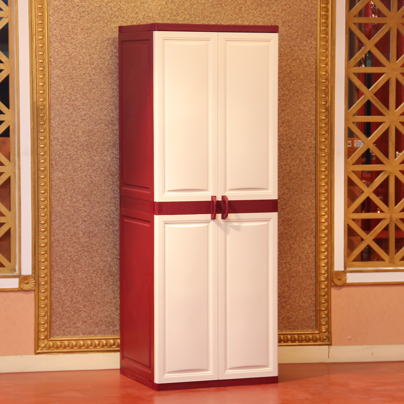 Double bridge plastic hanger?Car hanging wardrobe storage finishing storage cabinet Vertical multi-function open door cabinet