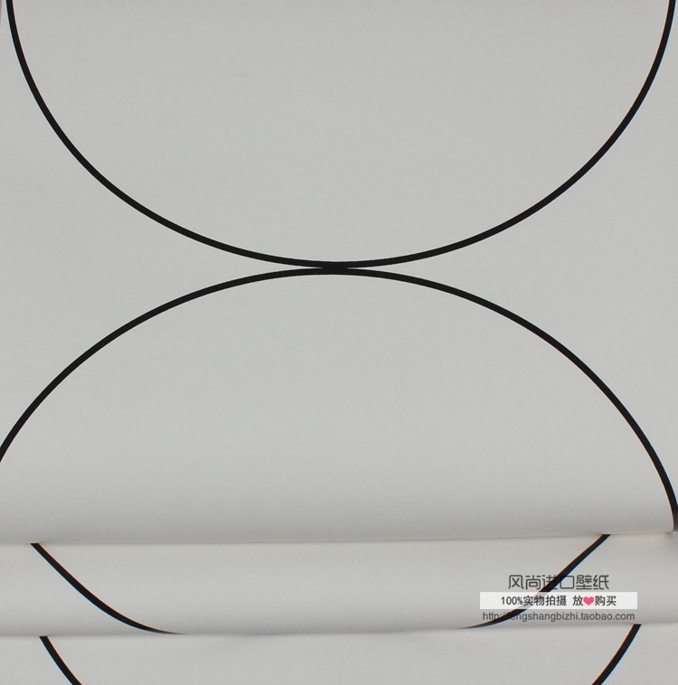 Swedish Import Wallpaper Pure Paper Spot White Bottom Circle Modern Personality Style Wallpaper