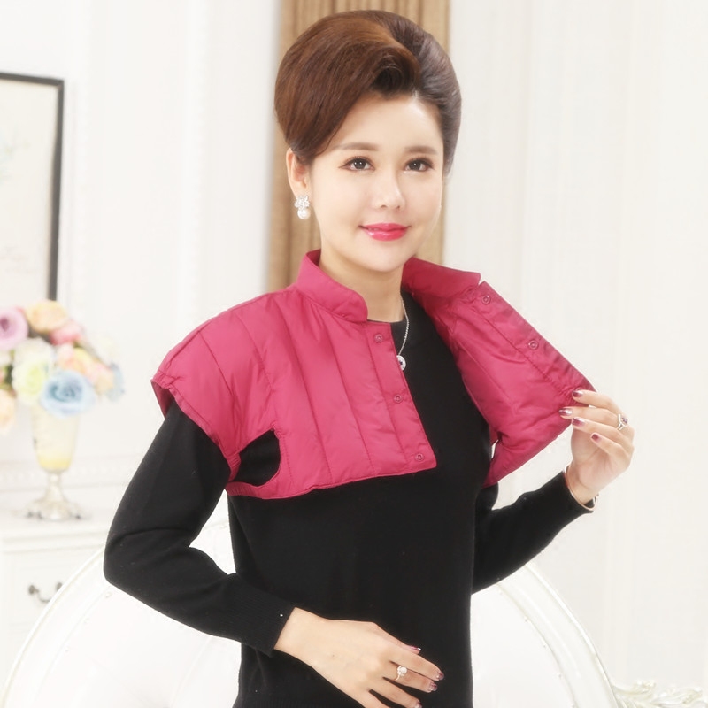 Middle aged female care shoulder cervical spine down cotton mawl chia shoulder warm sleeping for a month of maternal cold and short winter