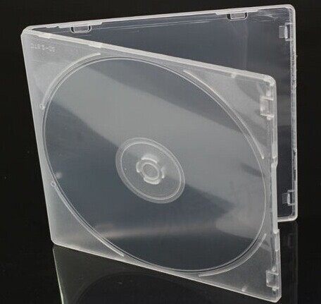 CD plastic PP box can be inserted cover CD box 12*12CM disc box single-piece transparent film CD square box