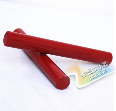 20 pairs of ORF percussion instruments Red playing stick Rhythm stick Bang stick children's early education toys